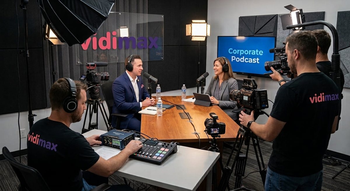 Çok kameralı çekim: podcast ve röportaj için üç kameralı kurulum